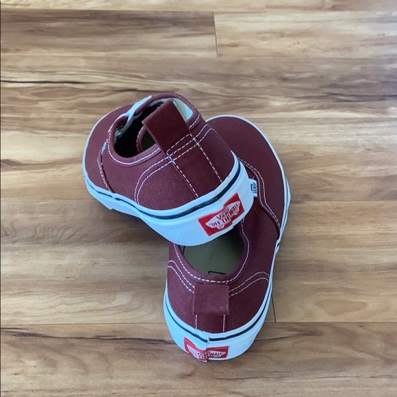 Vans Red Authentic Elastic Lace Slip on - Picture 6 of 10